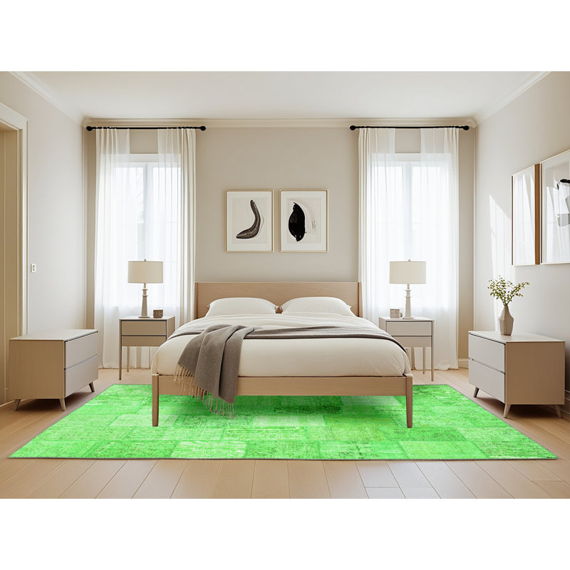 Performance Patchwork Indoor Rug, Rectangle 5' x 8'