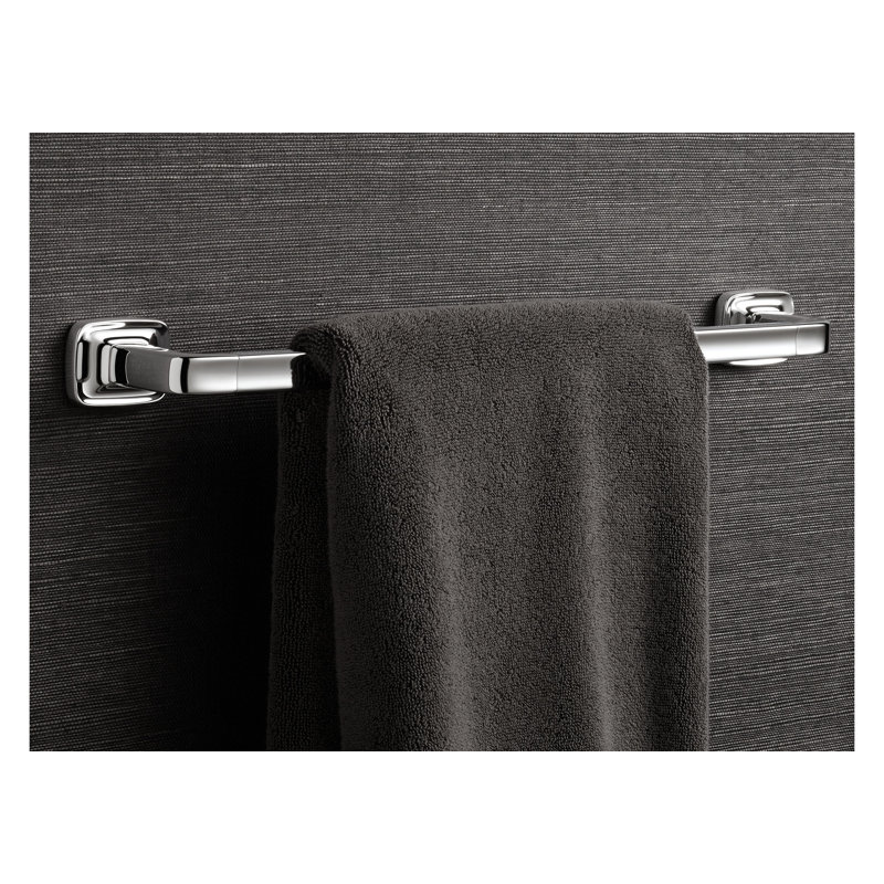 Per Se® 24'' Wall Mounted Towel Bar, Polished Chrome