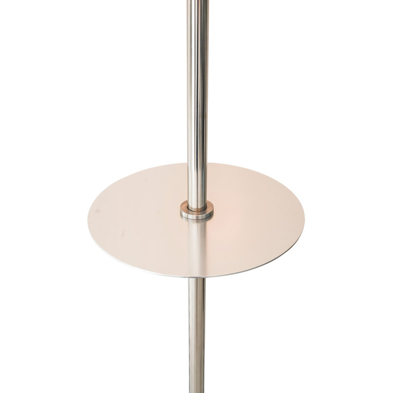 Hanover Black Stainless Steel Electric Infrared Patio Heater with Built-in Table