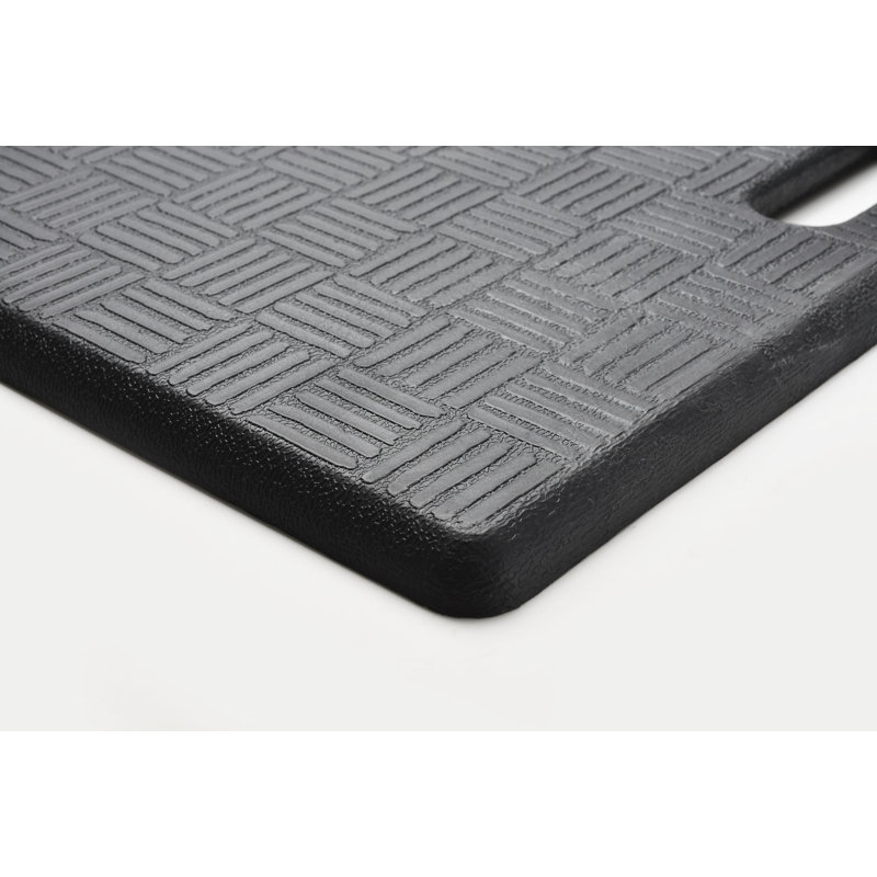 Tapis de cuisine carré, Noir, 1