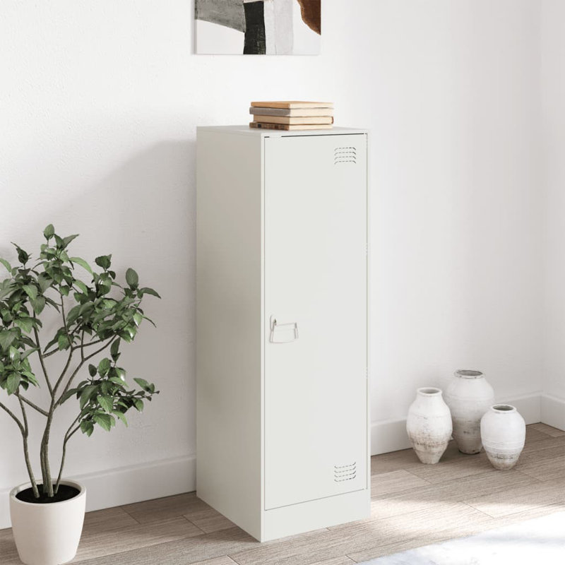 Alyda Steel Accent Cabinet, White