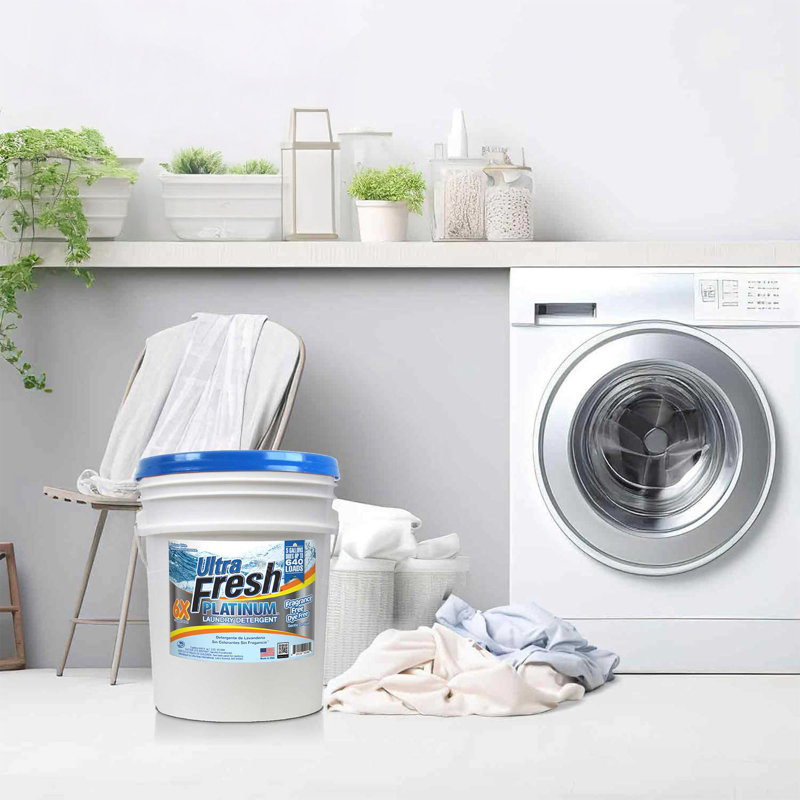 Ultra Fresh 6X Platinum 2 x 2.5 Gal Laundry Detergent, 640 Loads, Original Blue, 2 x 2.5 Gallon, Original Blue