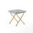 Oversized Folding Upholstered Saucer Chair With Ottoman-76709592
