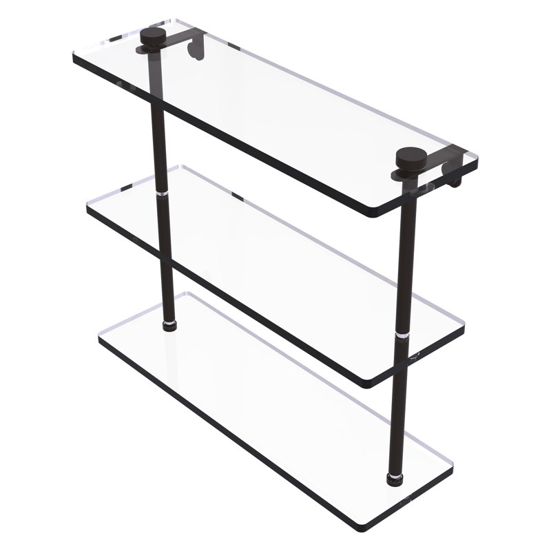 Gober 3 Piece Tiered Shelf, Oil Rubbed Bronze, 16"