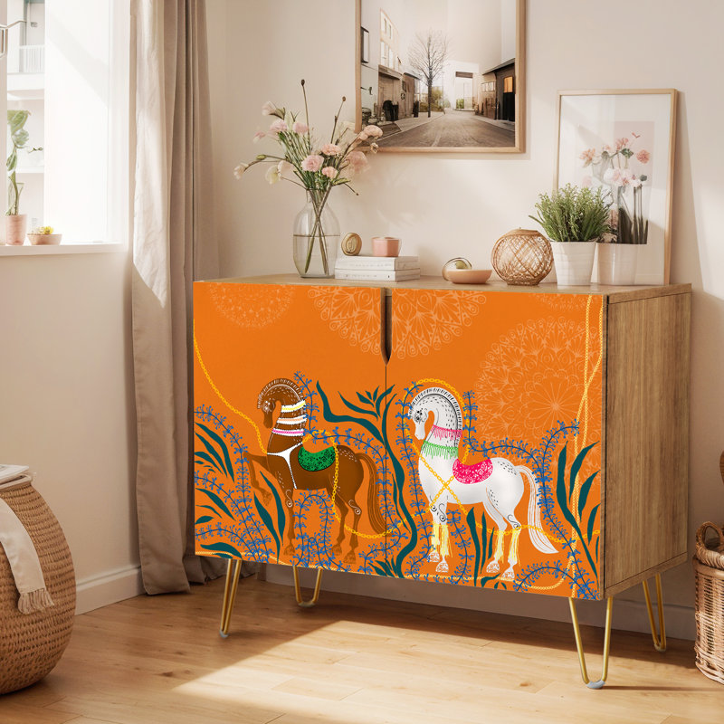 35'' Sideboard, Horse Orange