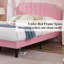 Ensemble de chambre à coucher avec cadre de lit et table de chevet 2 pièces (ensemble de 2)-100299521