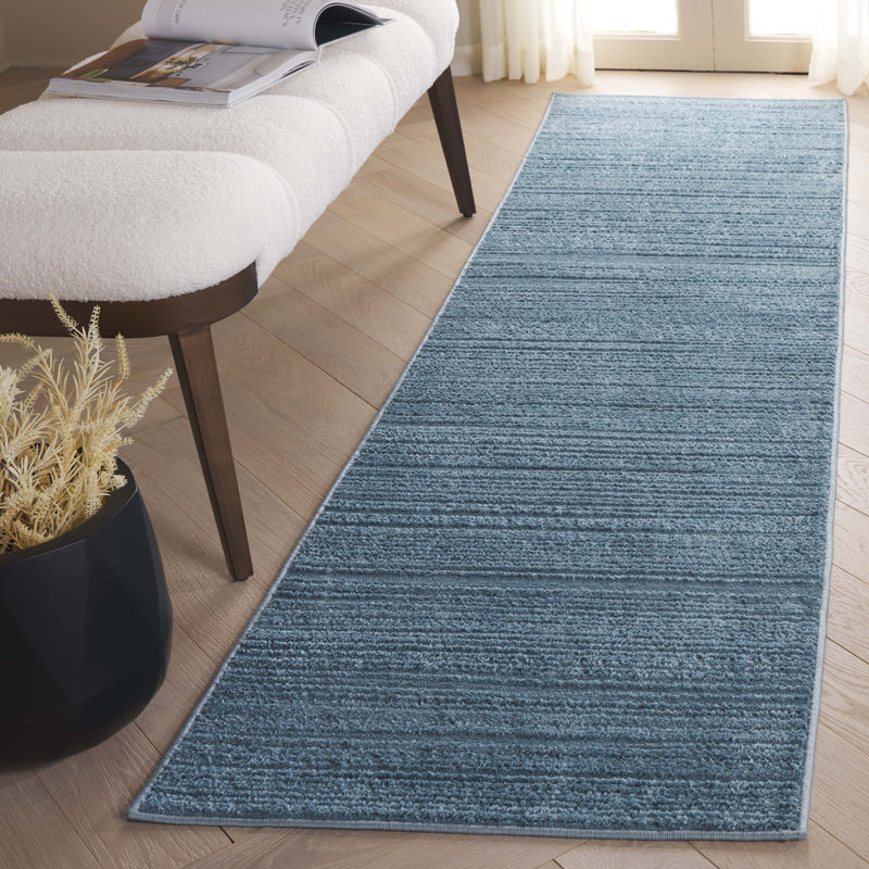 Tapis de couleur unie Fahm Performance, Tapis de couloir 2 pi 2 po x 8 pi