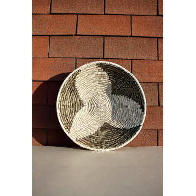 Fele Bowl Black - Leaf Print White