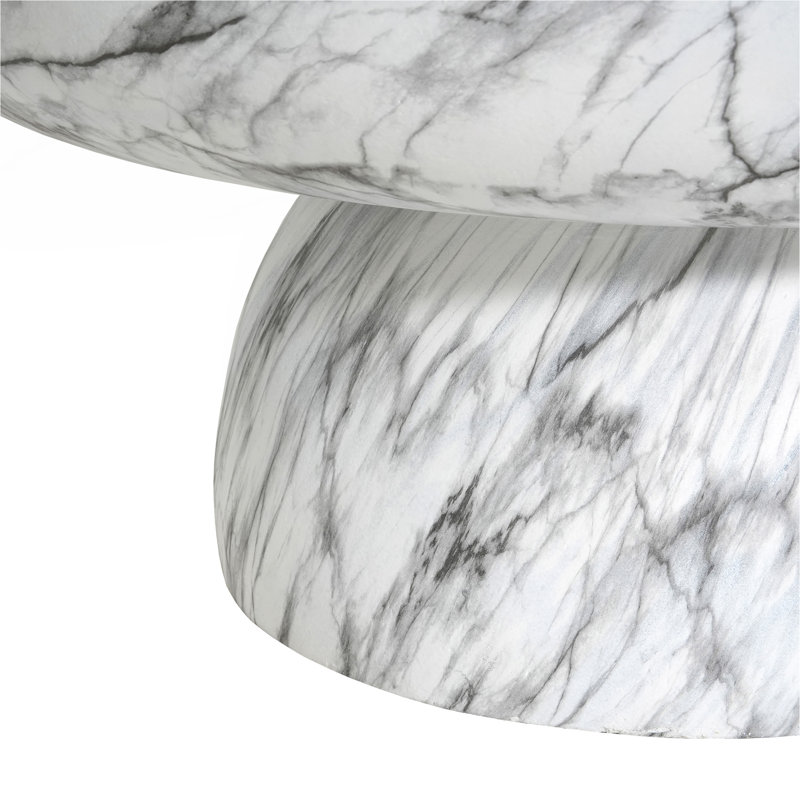 Table basse en faux marbre MGO pour une utilisation intérieure et extérieure