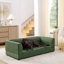 Confort confortable pour les chiens de taille moyenne et grande, olive, surdimensionné, moderne, rectangulaire, coussin moelleux, chiens surdimensionnés de 56,5 po x 26 po x 17 po