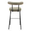 Tabouret de bar Kede en tweed vert-970153370