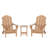 Laguna Foldable Outdoor Adirondack Chair With Table-371825901