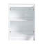 Meuble-lavabo autoportant 72 po avec 4 armoires de rangement et 2 armoires murales, tiroirs souples, contreplaqué blanc brillant pour un agencement flexible