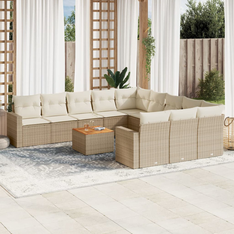 Ensemble de 12 canapés de jardin Vidaxl - beige