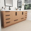 Meuble-lavabo autoportant avec lavabo double 70,8 po Carla-500595070-500595065