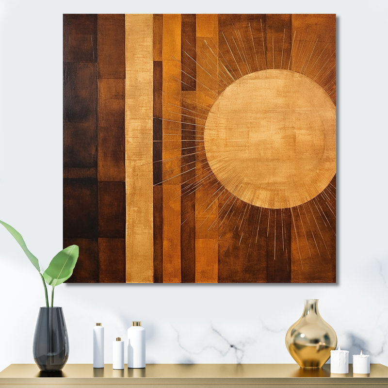 «Bronze Brilliance Symetry III», reproduction sur toile, H 36 po x l 36 po x P 1,5 po, Toile tendue