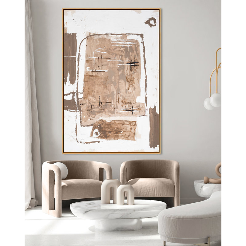 California Contemporary 2 Print, Gold Framed, 41" H x 27" W