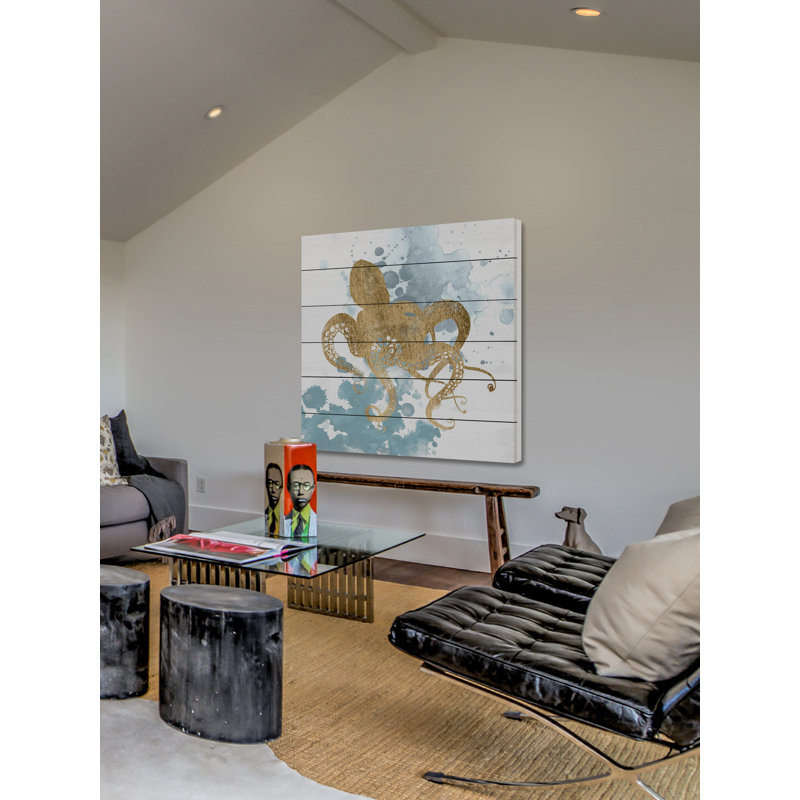 Gilded Splash I 1 Piece Painting, 61cm H x 61cm W