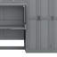 Lit escamotable simple 6 tiroirs avec garde-robe, tablettes, armoire et bureau-75580631