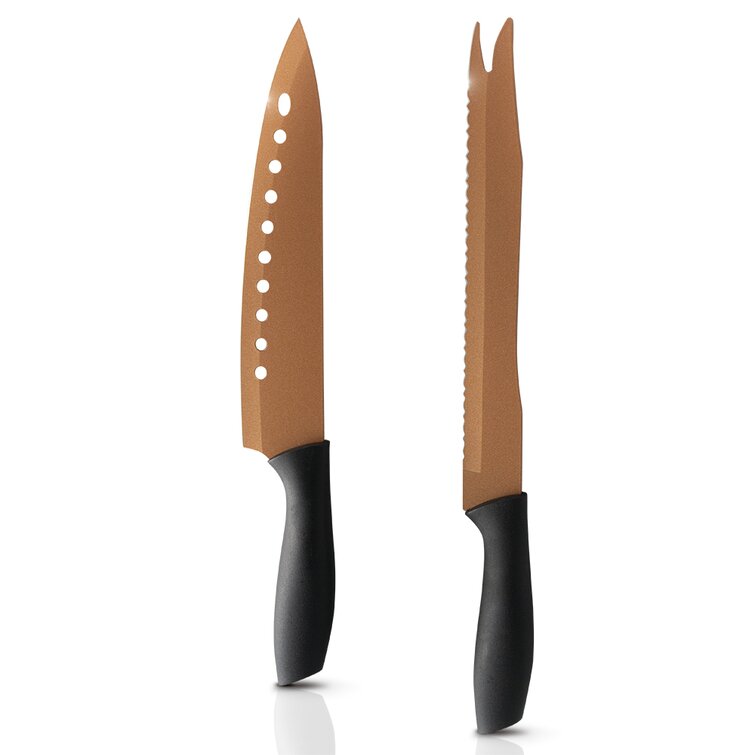Copper Kitchen Knife Set  5-Piece Knife Block – Koch & Köchin
