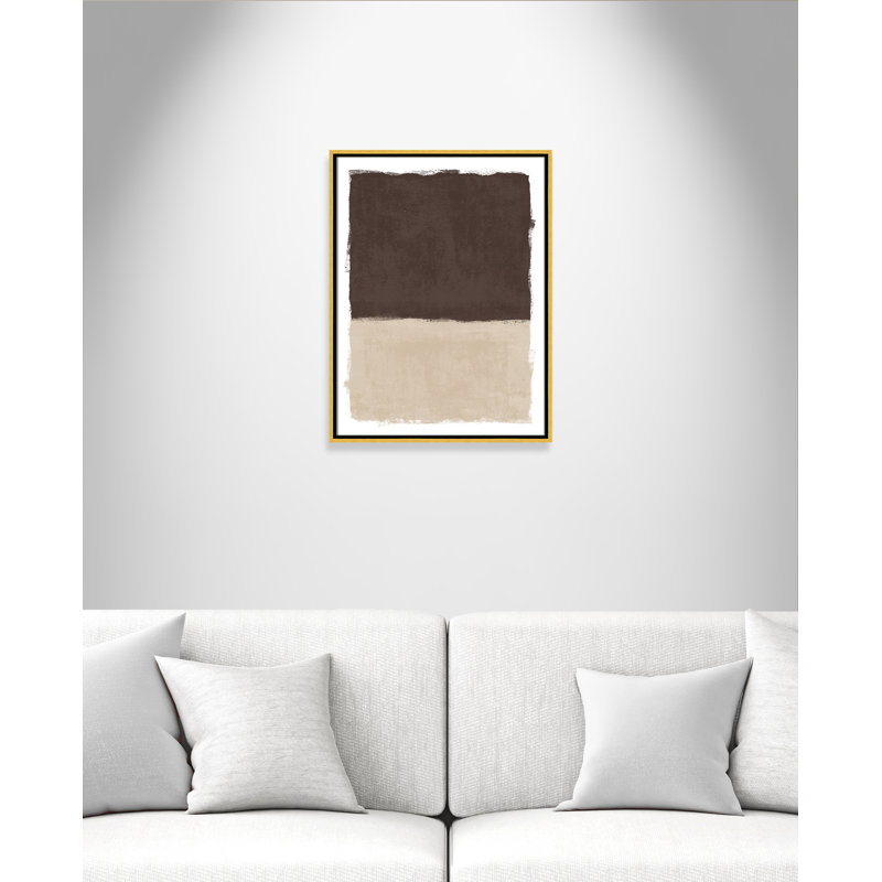 «Brownie Sundae I Print» par Natalie Carpentieri, L 19,5 po x H 25,5 po, Flotteur doré