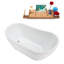 1404.6mm x 718.8mm Soaking Acrylic Bathtub-206906353