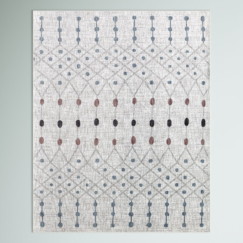 Celestia Tribal La Paloma grey Area Rug, Rectangle 8' x 10'