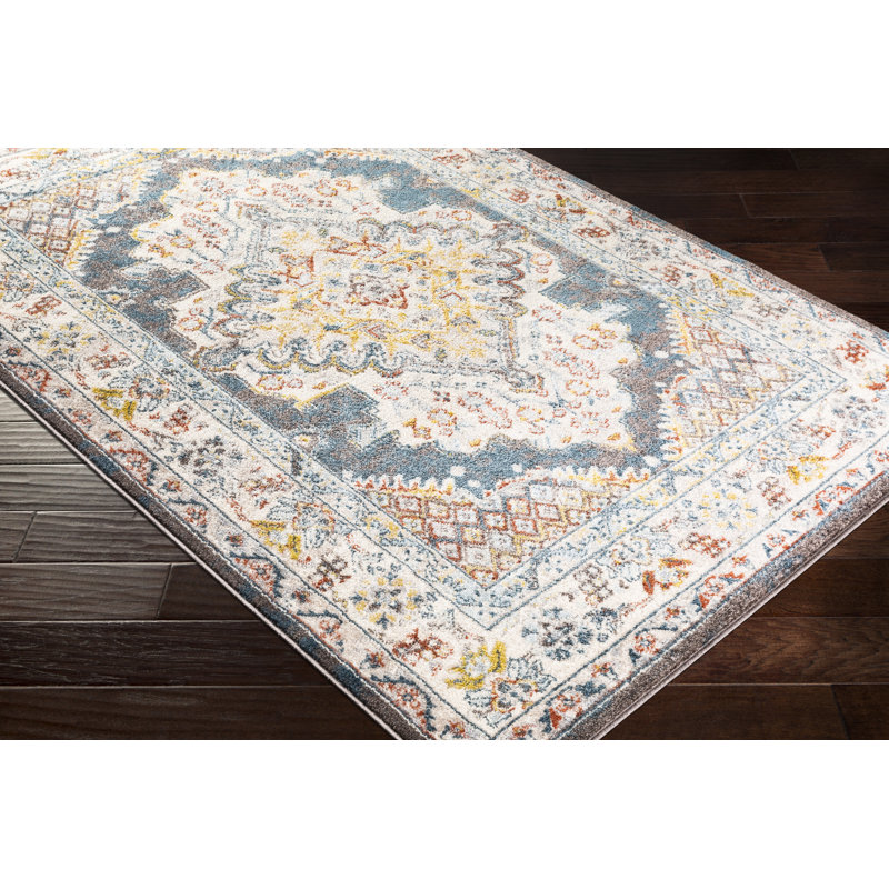 Flatiron Machine Woven Bright Yellow Area Rug, Rectangle 7'10" x 10'3"