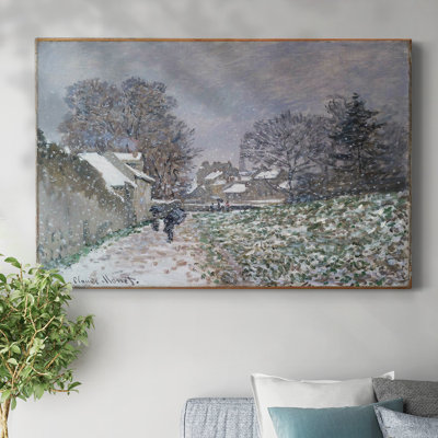 Snow at Argenteuil 02, 1874 q-Gallery Wrapped Canvas