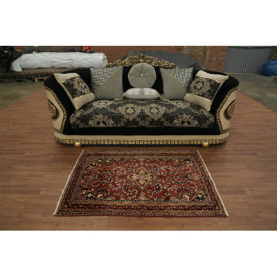 Vintage Floral Traditional Wool Rug 3x5