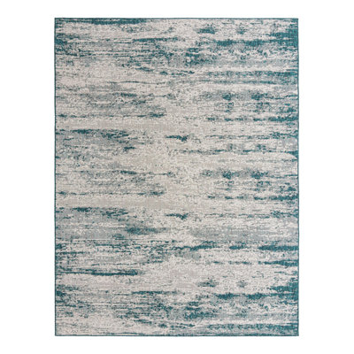 Tapis intérieur / extérieur bleu sarcelle Cartago