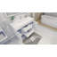 Ensemble de meuble-lavabo de salle de bain simple fixé au mur 47 po Leni-33655769