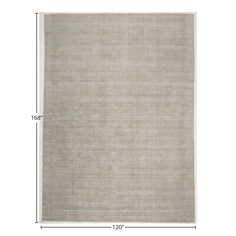 Area Rug in Silver