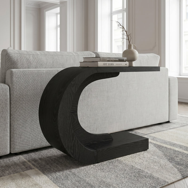 Console Wolbach de 43,3 po de style Wolbach, Noir