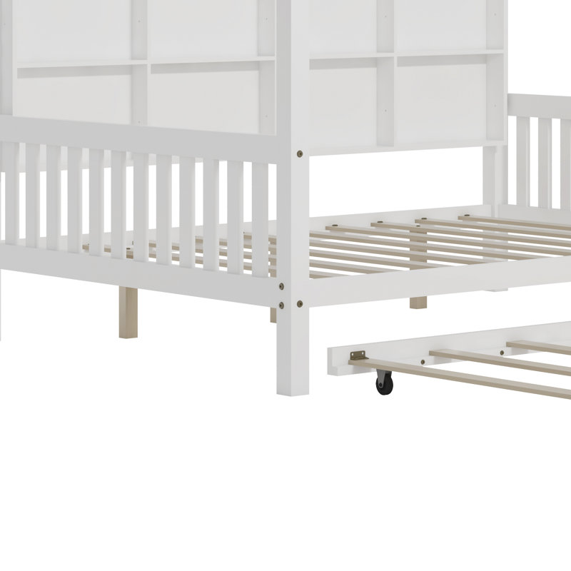 Visalia Wood Daybed with Trundle, Full, White