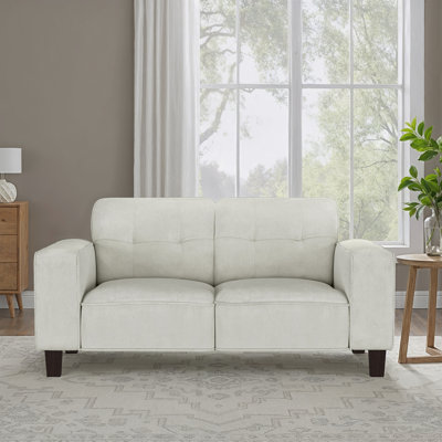Upholstered Track Arm Tufted Loveseat