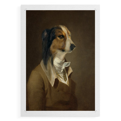 Sir Hound - Impression sur toile seulement - NON-CADRE