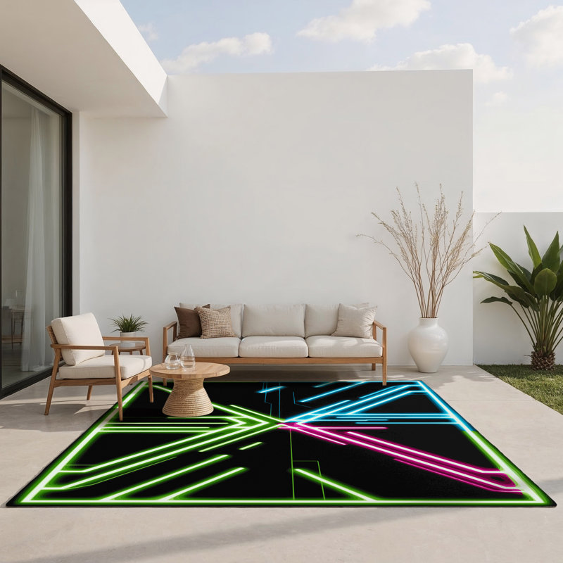 Dusk Fusion Indoor And Outdoor Area Rug, Rectangle 9' x 12'