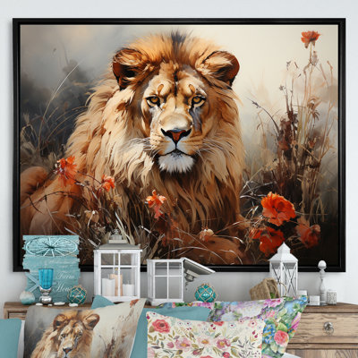 «Lion Wilderness Symphony I» sur toile