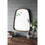 Miroir 27 po x 37 po à cadre en bois pour la vie, la salle de bain, le vestibule - Design minimaliste et élégant