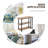 Patented 360° Free Rotating Sofa Side Table with Storage Shelves and Casters
