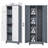 Large Steel Tool Storage Cabinet With Reinforced Frame, Anti-Rust Surface,Lockable Doors&Adjustable Shelves-998755402-998755397
