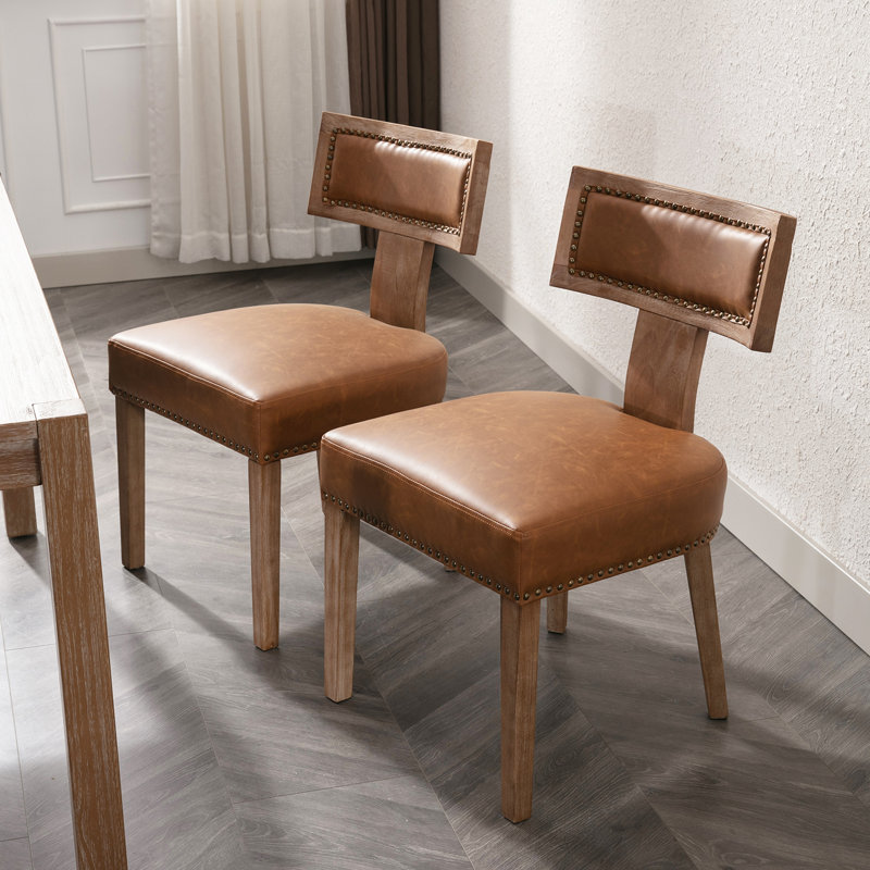Chaises de salle à manger Faranda, Brun, Bois