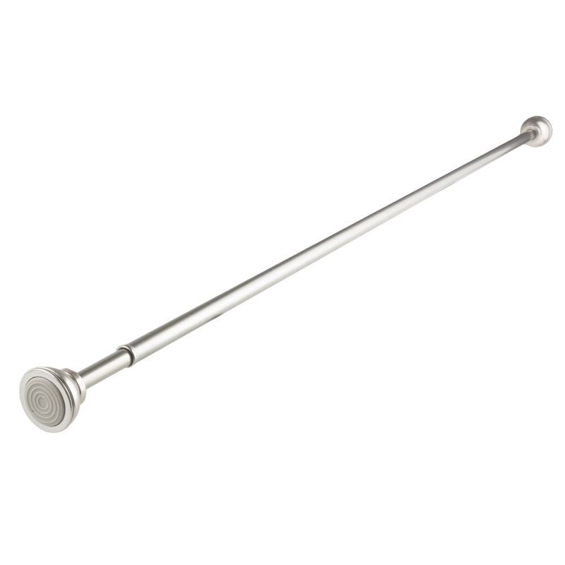 Tringle à rideaux simple Doral, 24 po à 36 po, Nickel satiné