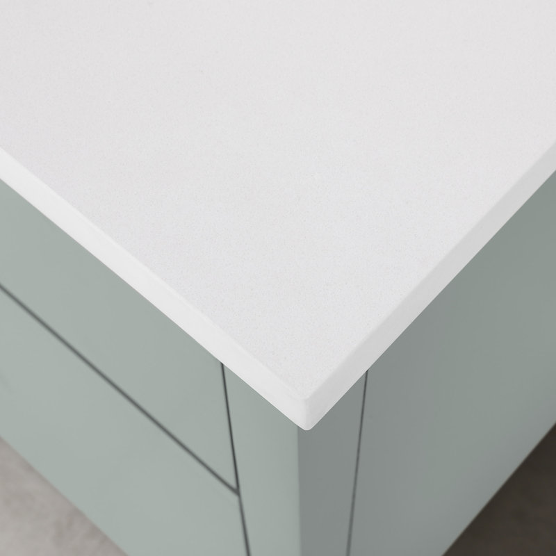Meuble-lavabo simple avec plateau 30 po Fossen, Vert