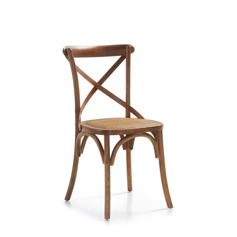 Star Solid Wood Cross Back Side Chair