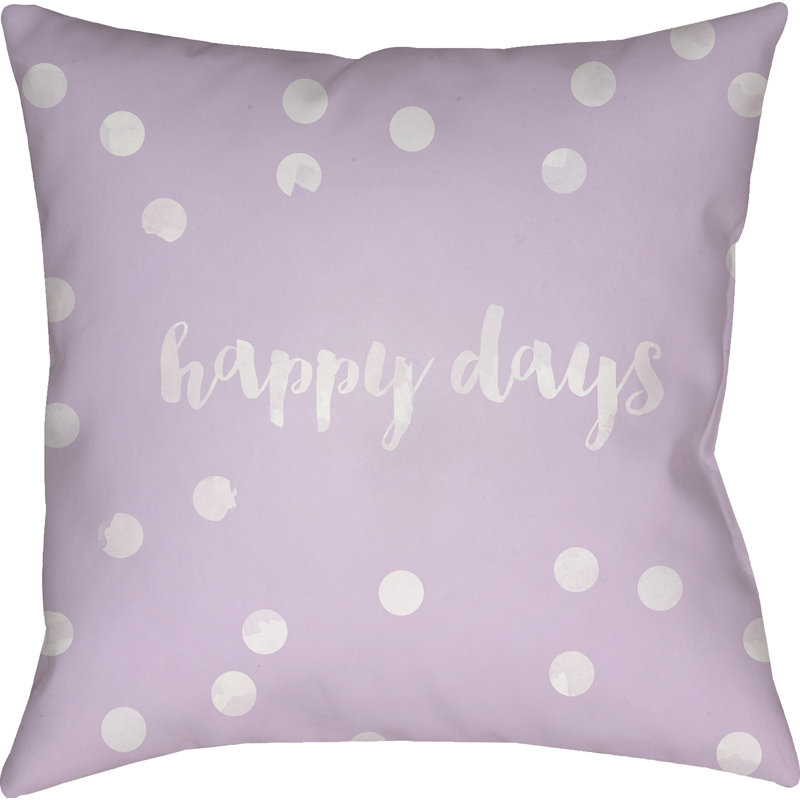  Indoor/Outdoor Throw Pillow, 18" H x 18" W x 4" D, Purple