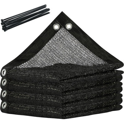 Colourtree 50% Black Shade Cloth Custom  Mesh Tarp, UV Resistant Netting With Upgrade Grommets For Plant Cover, Greenhouse, Chicken Coop, Barn, Kennel, Garden (We Make Custom Size)