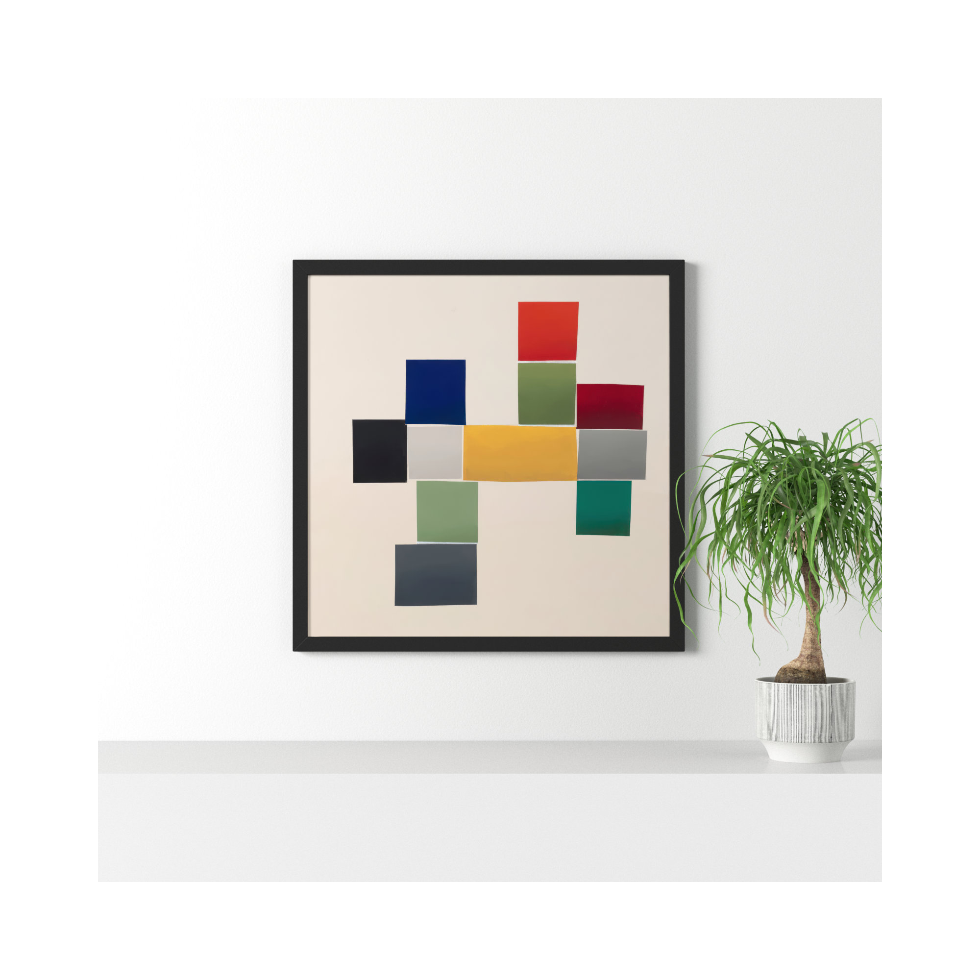 Jewels 1 by Lee Lessem, Black Framed, 36" W x 36" H
