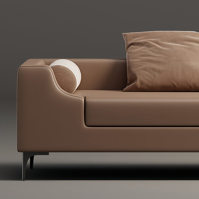 Simple Bedroom End-of-Bed Bench, Coffee, 21.65" H x 78.74" W x 23.62" D